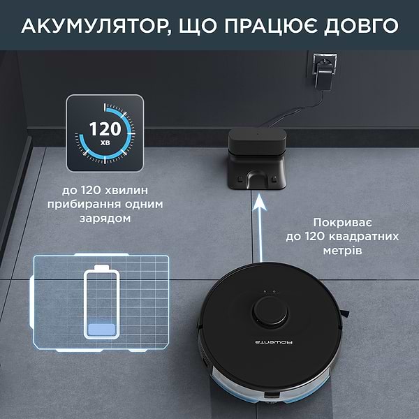 Фото - Робот-пилосос миючий Rowenta RR8595WH