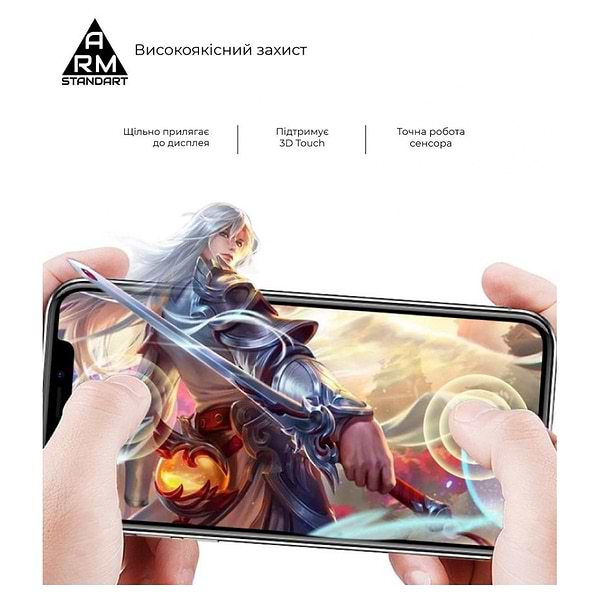 Фото - Захисне скло для смартфону Armorstandart Full Glue for Xiaomi Redmi 12C / 10C Black (ARM61298)