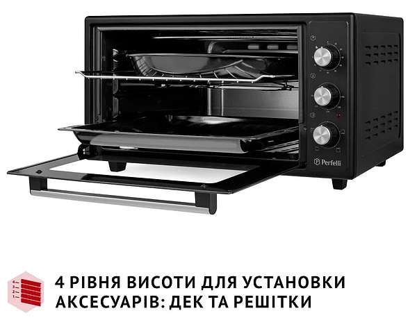 Фото - Печь электрическая Perfelli MIRAGE 48 BLACK