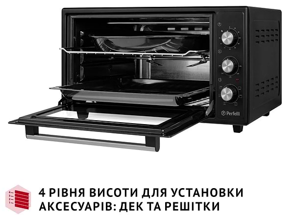 Фото - Уценка - Печь электрическая Perfelli SIERRA 48 BLACK