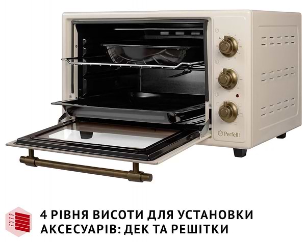 Фото - Печь электрическая Perfelli LAGGIO 37 IVORY RETRO