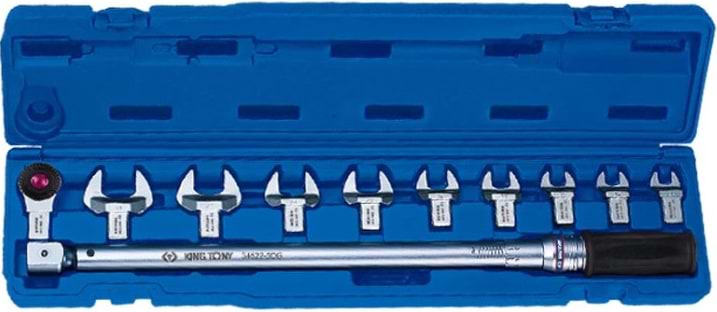 Ключ динамометричний KING TONY з насадками 14х18мм 100NM 11 шт. (345201D11MR)