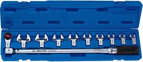 Фото - Ключ динамометричний KING TONY з насадками 14х18мм 100NM 11 шт. (345201D11MR)
