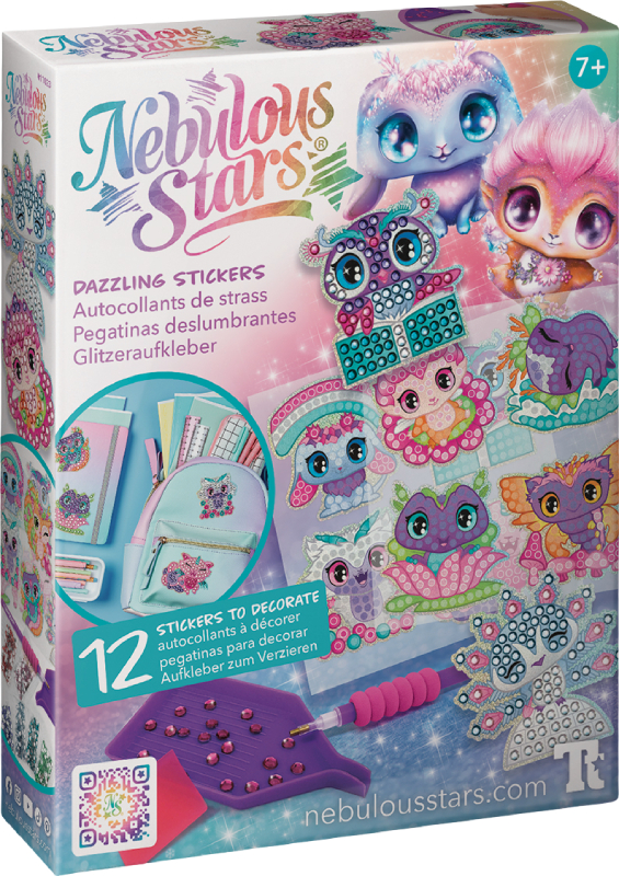 Набор для изготовления декора Nebulous Stars для создания стикеров с алмазной мозаикой - КОСМИЧЕСКИЕ ПИТОМЦЫ (11023)