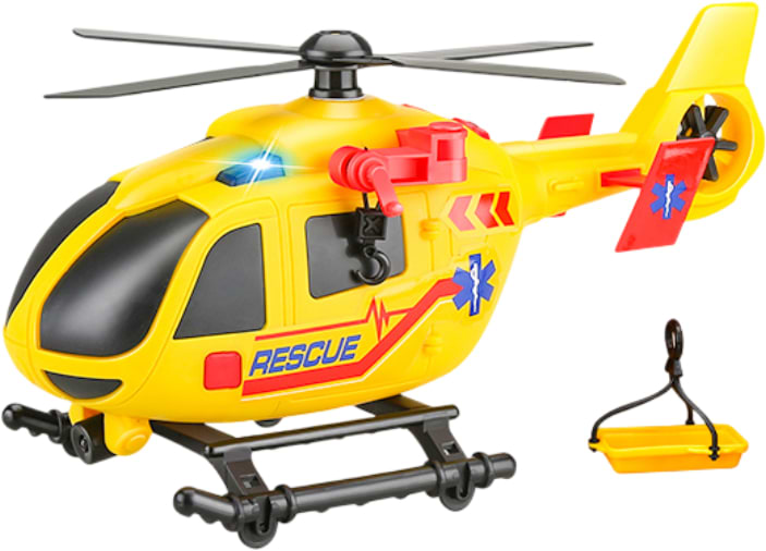 Пассажирский воздушный транспорт Kool Speed Спасательный вертолет со световыми и звуковыми эффектами из батар. (DHTS10357)