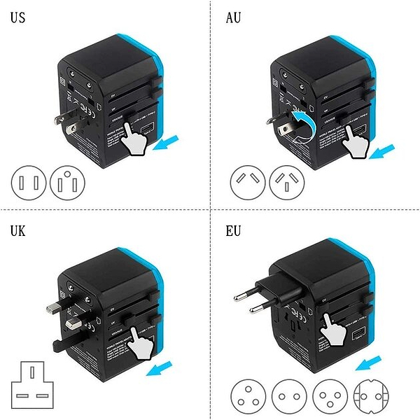 Фото - Мережевий зарядний пристрій UFT 4 USB + Type-C (NA1)