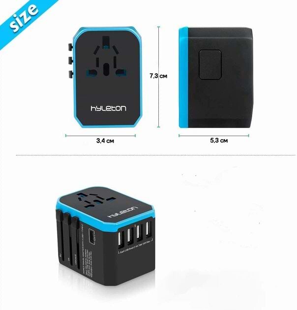 Фото - Мережевий зарядний пристрій UFT 4 USB + Type-C (NA1)