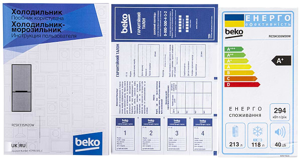 Фото - Холодильник Beko RCSK335M20W