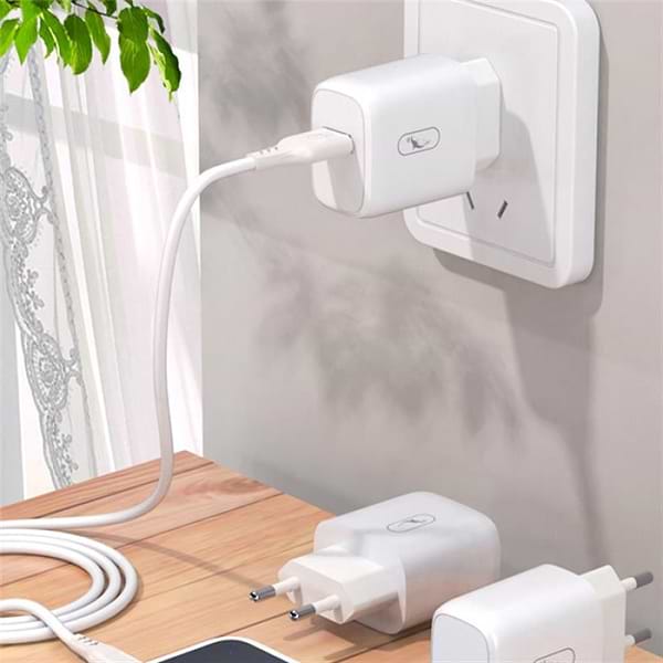 Фото - Сетевое зарядное устройство SkyDolphin SC22EL 1USB, 2.1A White+кабель Lightning (MZP-000158)