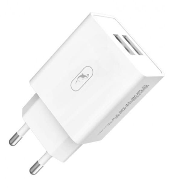 Фото - Мережевий зарядний пристрій SkyDolphin SC30 2USB, 2.1A White (SDMZP-000111) Фото - Мережевий зарядний пристрій SkyDolphin SC30 2USB, 2.1A White (SDMZP-000111)