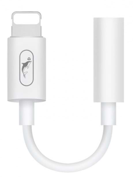 Перехідник SkyDolphin AU02 Lightning - 3.5 мм (M/F) White (SDADPT-00017)