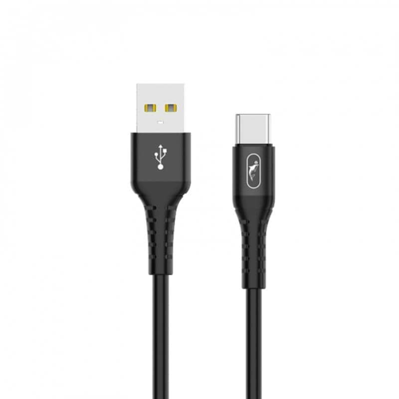 Кабель SkyDolphin S05T TPE Frost Line USB - Type-C 1 м Black (USB-000551)