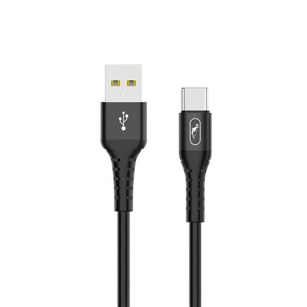 Фото - Кабель SkyDolphin S05T TPE Frost Line USB - Type-C 1 м Black (USB-000551)