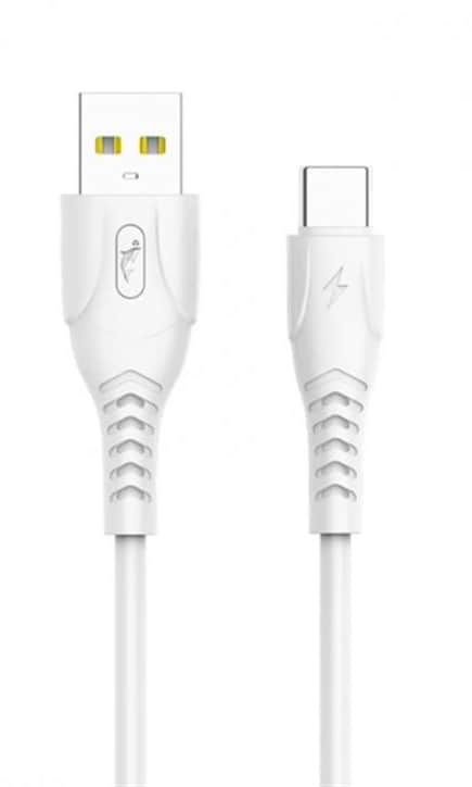 Кабель синхронізації даних SkyDolphin S08T USB-Type-C 1m White (USB-000562)