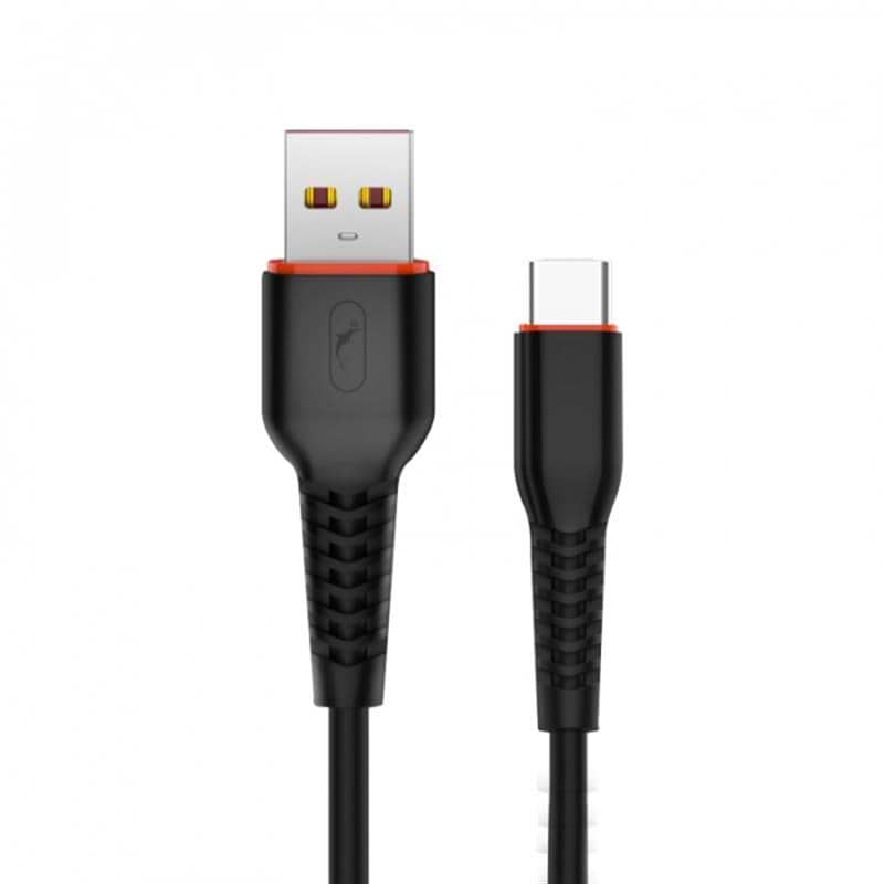 Кабель SkyDolphin S54T Soft USB - Type-C 1 м Black (USB-000430)