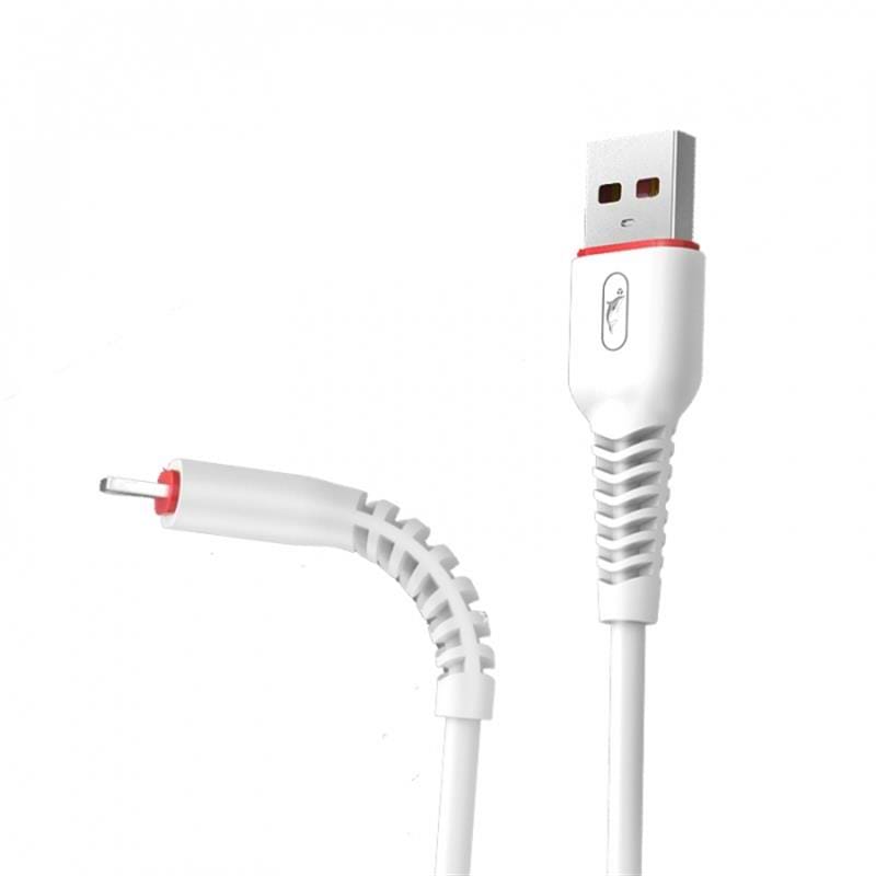 Кабель SkyDolphin S54V Soft USB - microUSB 1 м White (USB-000433)