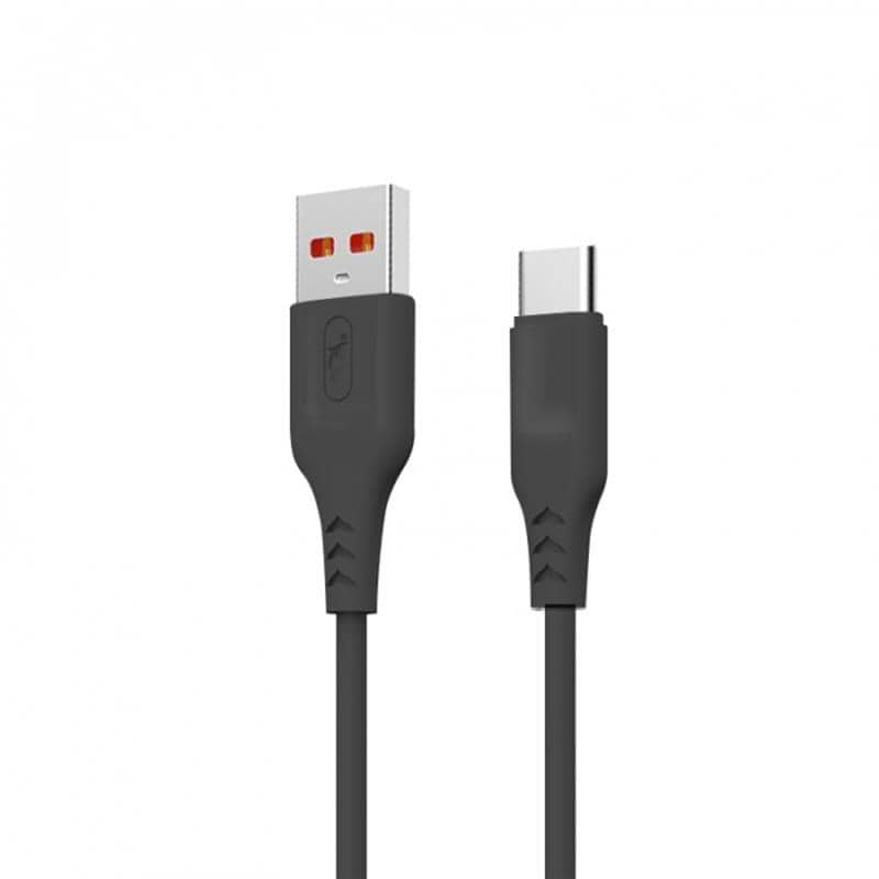 Кабель SkyDolphin S61TB USB Type-C 2 м Black (USB-000446)