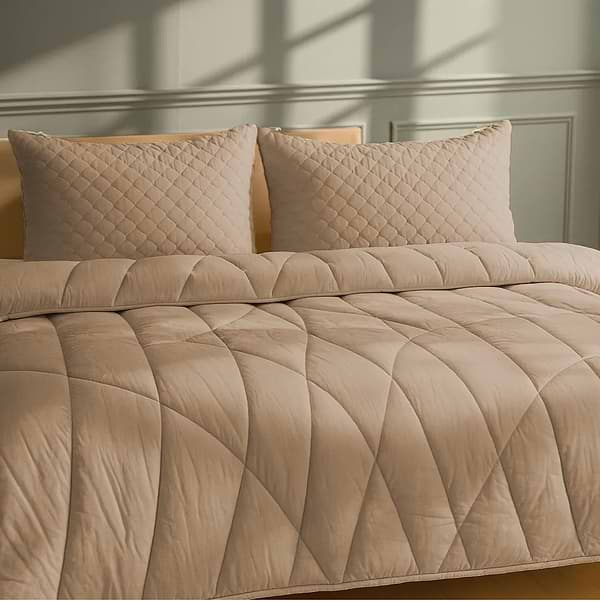 Фото - Ковдра демісезонна полуторна MirSon антиалергенна EcoSilk Carmela 011 155x215 см (2200000005427)