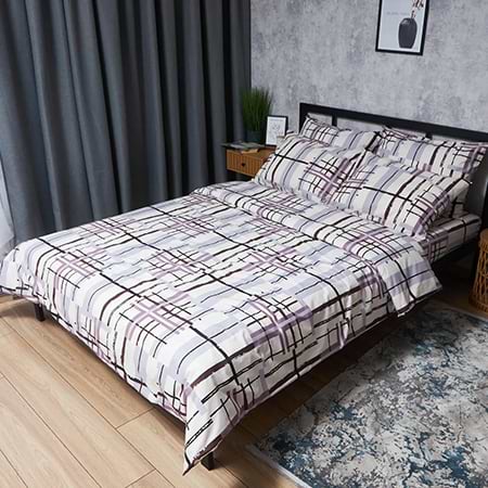 Пододеяльник двуспальный евро Moon&Star Бязь Gold Люкс Urban Lines King Size 220x240 см (MS-870000769)