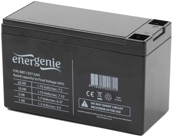 Фото - Акумулятор для ДБЖ EnerGenie BAT-12V7.5AH