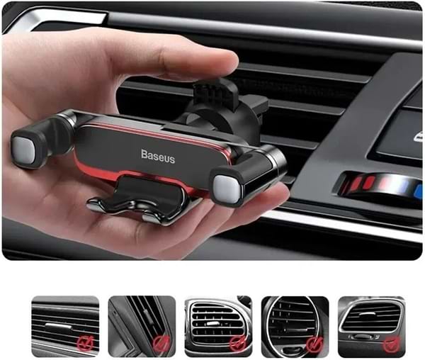 Фото - Автотримач Baseus Mr Hui Gravity Car Mount Black (SUYL-HU01)