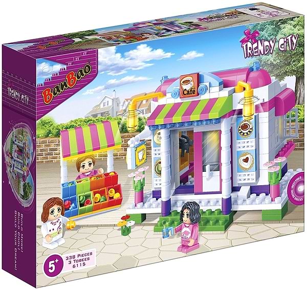 Фото - Пластиковый конструктор Banbao "Модный город" (338 Эл.) Кафе (6115)