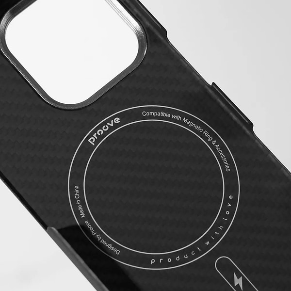 Фото - Чехол для смартфона Proove Carbon Slim with Magnetic Ring iPhone 16 Pro nightfall (PCCSIP16P051)
