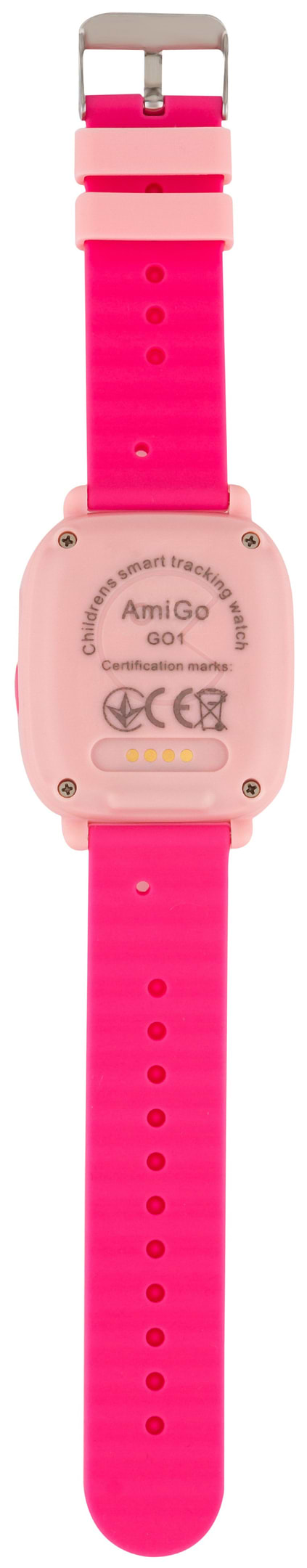 Фото - Дитячий годинник AmiGo GO001 Swimming Camera+LED Pink