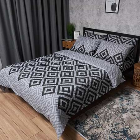 Комплект постельного белья Moon&Star Бязь Gold Люкс «Retro Pixels» King Size 220x240 см нав. 2х70х70 (MS-820006722)