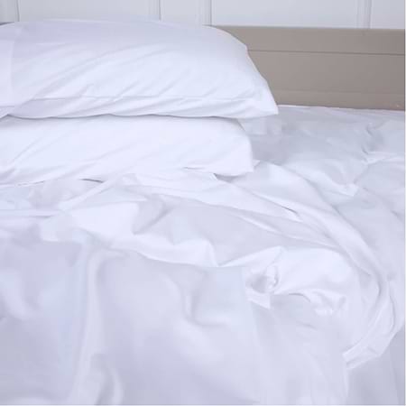 Простынь двуспальная MirSon Soft Elegance №18-0000 White 180х190 см (2200010915228)