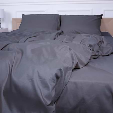 Простынь двуспальная MirSon Soft Elegance №19-0000 Monument 180х190 см (2200010916782)