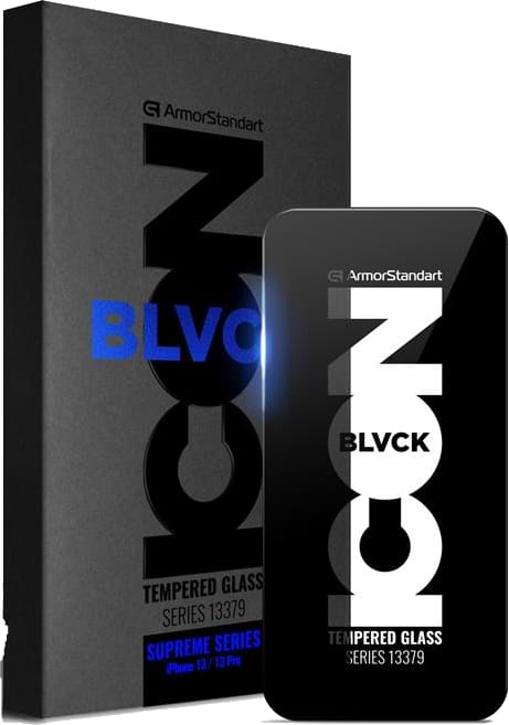 Защитное стекло для смартфона Armorstandart Supreme Icon 3D for Apple iPhone 13/13 Pro/14 Black (ARM60015)