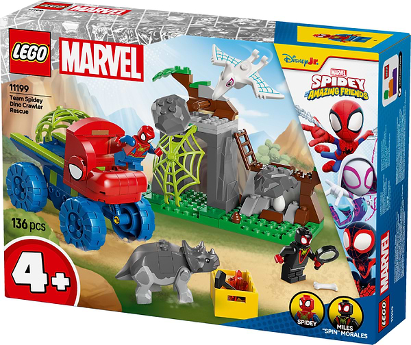 Фото - Конструктор LEGO Spidey Динозаврячий рятувальний транспорт команди Павука (11199)