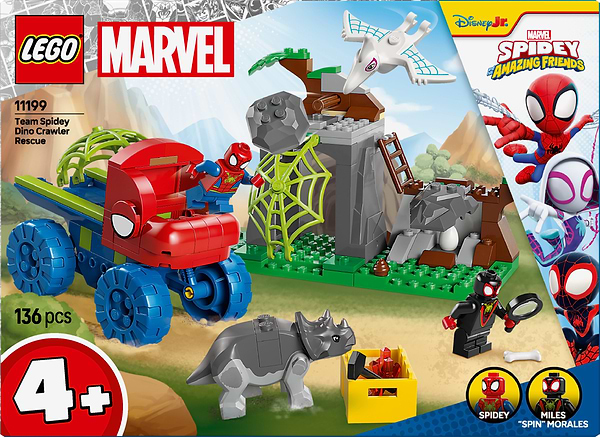 Фото - Конструктор LEGO Spidey Динозаврячий рятувальний транспорт команди Павука (11199)