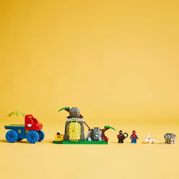 Фото - Конструктор LEGO Spidey Динозаврячий рятувальний транспорт команди Павука (11199)