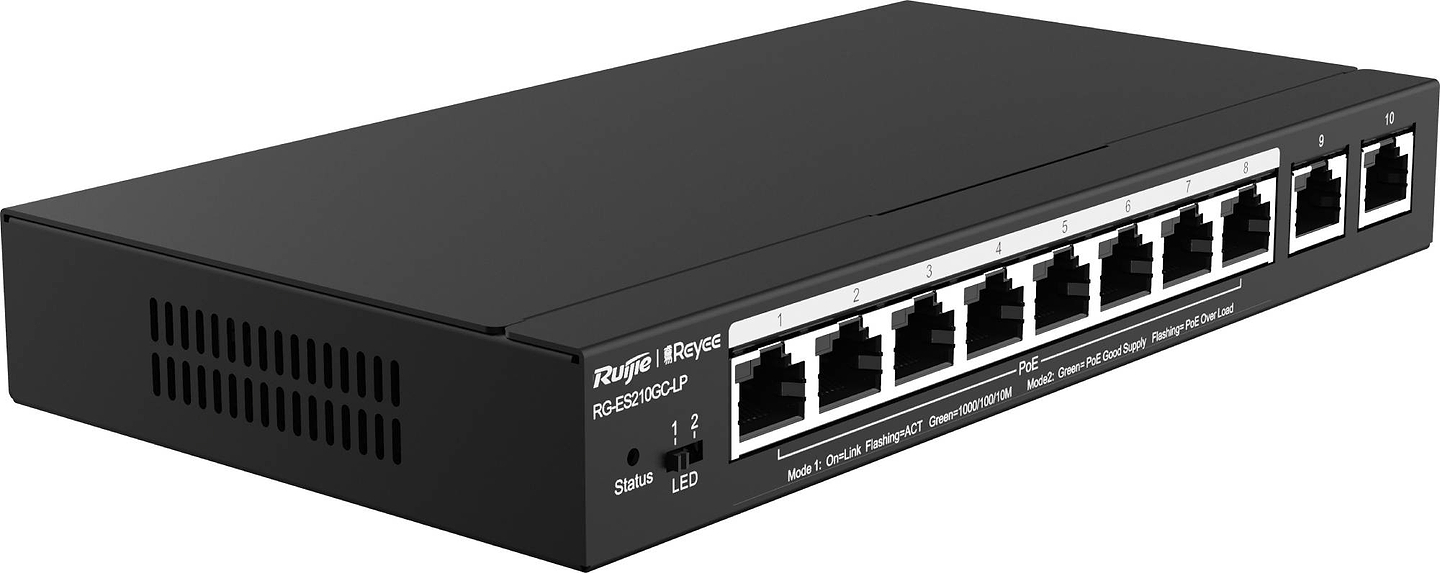 Коммутатор локальної мережі (Switch) Ruijie RG-ES210GC-LP - Фото 1