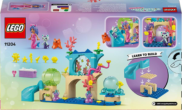 Фото - Конструктор LEGO Gabby's Dollhouse Акваріумні пригоди русалоньки Ґаббі (11204)