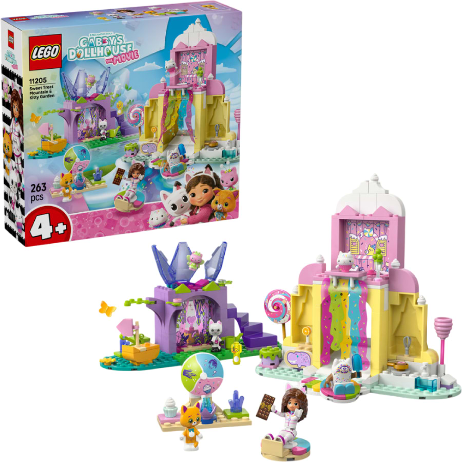 Конструктор LEGO Gabby's Dollhouse Гора солодощів і сад Кітті (11205) - Фото 1
