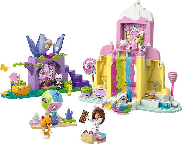 Фото - Конструктор LEGO Gabby's Dollhouse Гора сладостей и сад Китти (11205)