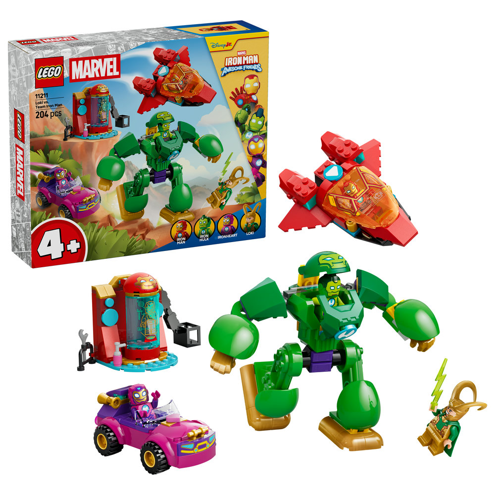 Конструктор LEGO Disney Junior Marvel Локі проти команди Залізної Людини (11211)