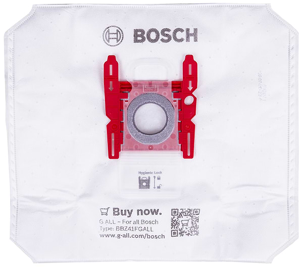 Фото - Набор мешков одноразовый для пылесосов Bosch BBZ41FGALL, 4 шт