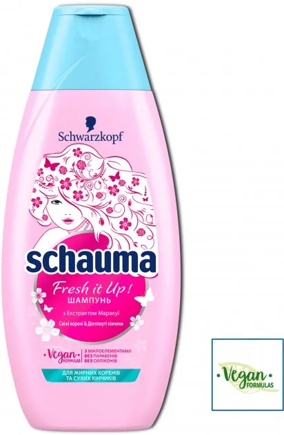Фото - Шампунь женский Schauma 400 мл Fresh it Up (3838824293813)