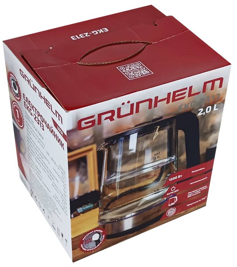 Фото - Електричний чайник Grunhelm EKG-2313 Black