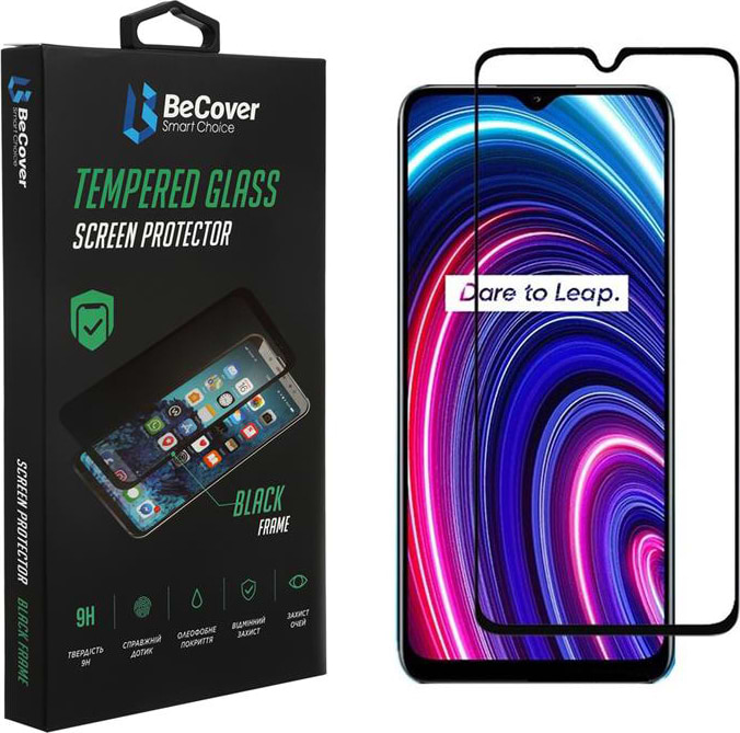 Защитное стекло для смартфона BeCover for Realme C25Y Black (707139)