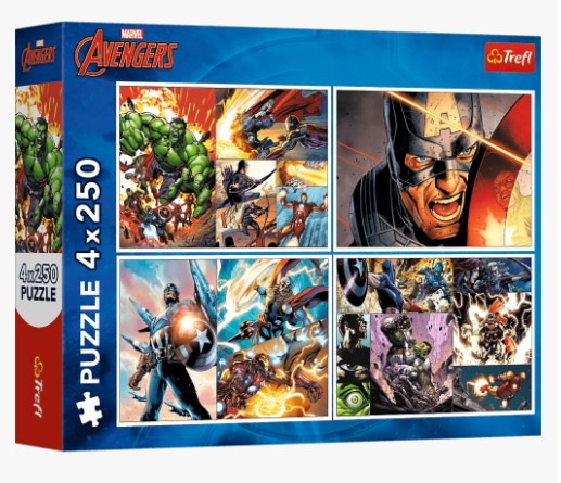 Пазли (3-4 роки) Trefl Героїчні дні 4х250 ел. (13309)