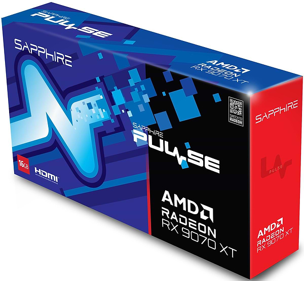 Фото - Відеокарта Sapphire Radeon RX 9070 XT 16GB GDDR6 PULSE GAMING OC (11348-03-20G)