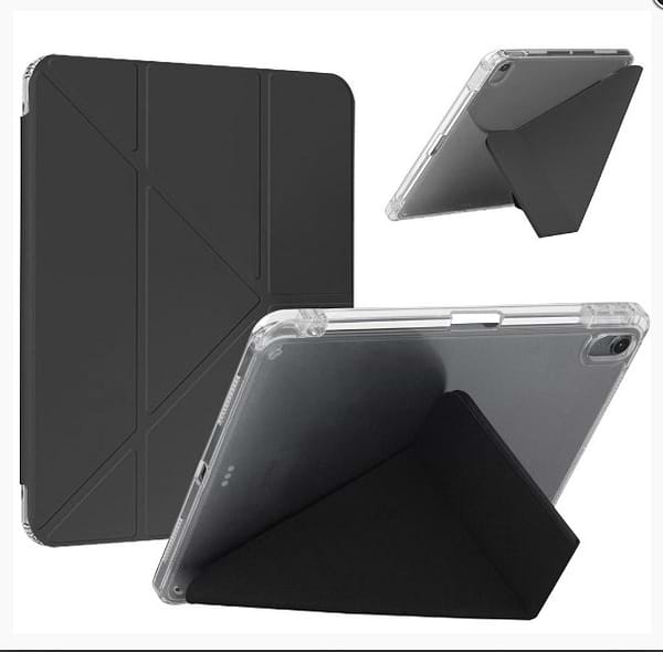 Фото - Чехол для планшета BeCover Ultra Slim Origami Transparent с креплением Apple iPad 10.9" (2022/2024)/iPad (А16) 2025 11" Black (712938)