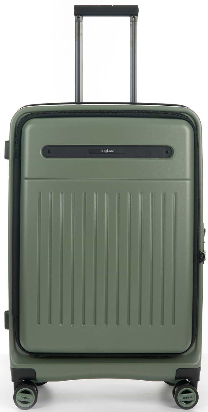 Чемодан Bagland VELO Medium хаки (1140621767)