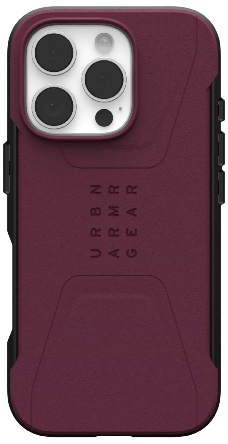 Чехол для смартфона UAG for iPhone 16 Pro, Civilian Magsafe, Bordeaux (114444119049) - Фото 1