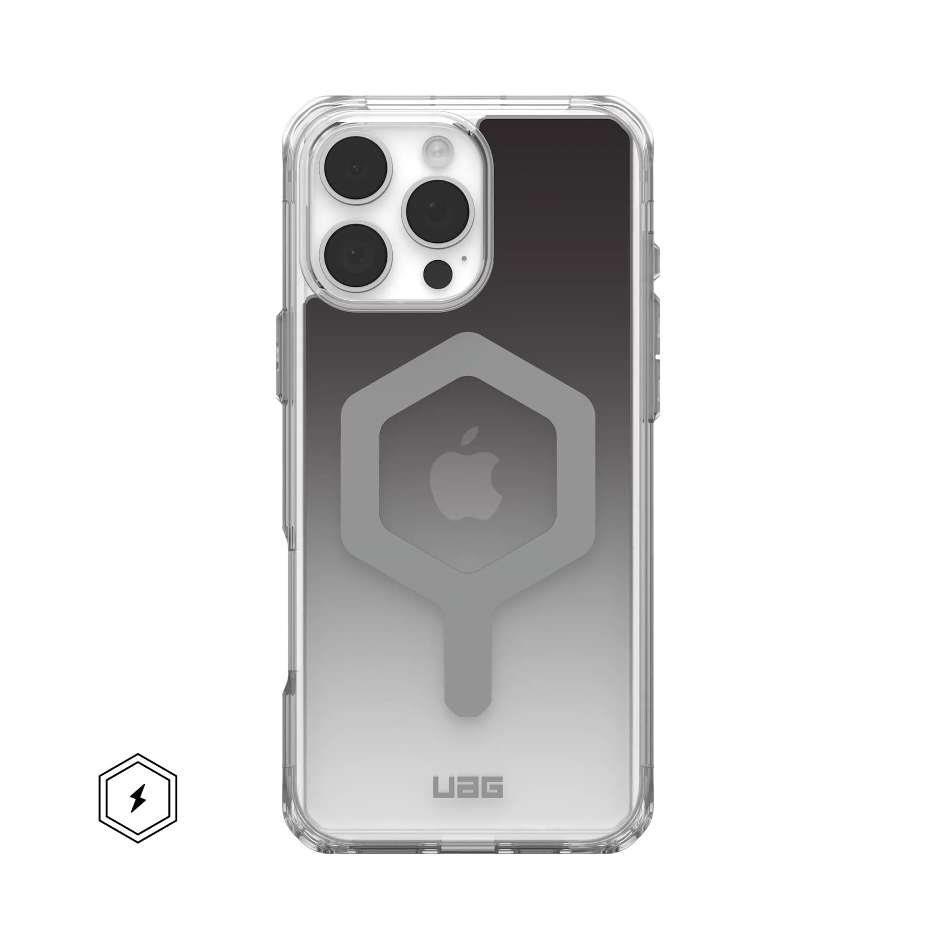 Чехол для смартфона UAG for iPhone 16 Pro Max, Plyo Magsafe LE, Black/Clear Ombre (11448111404G) - Фото 1